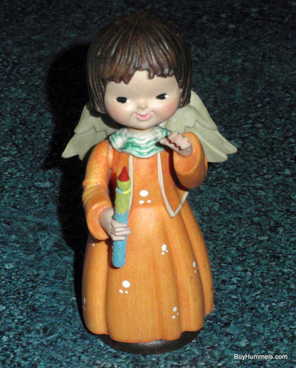 Anri Toriart Angel Figurine With Candle From Angel Orchestra #12003 - Christmas Gift - Made In Italy!