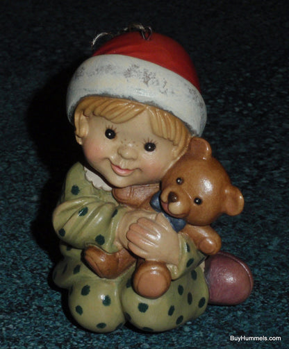 "All I Want For Christmas" Anri Sarah Kay Wood Carved Christmas Ornament #57503 SIGNED WIth Original Box!