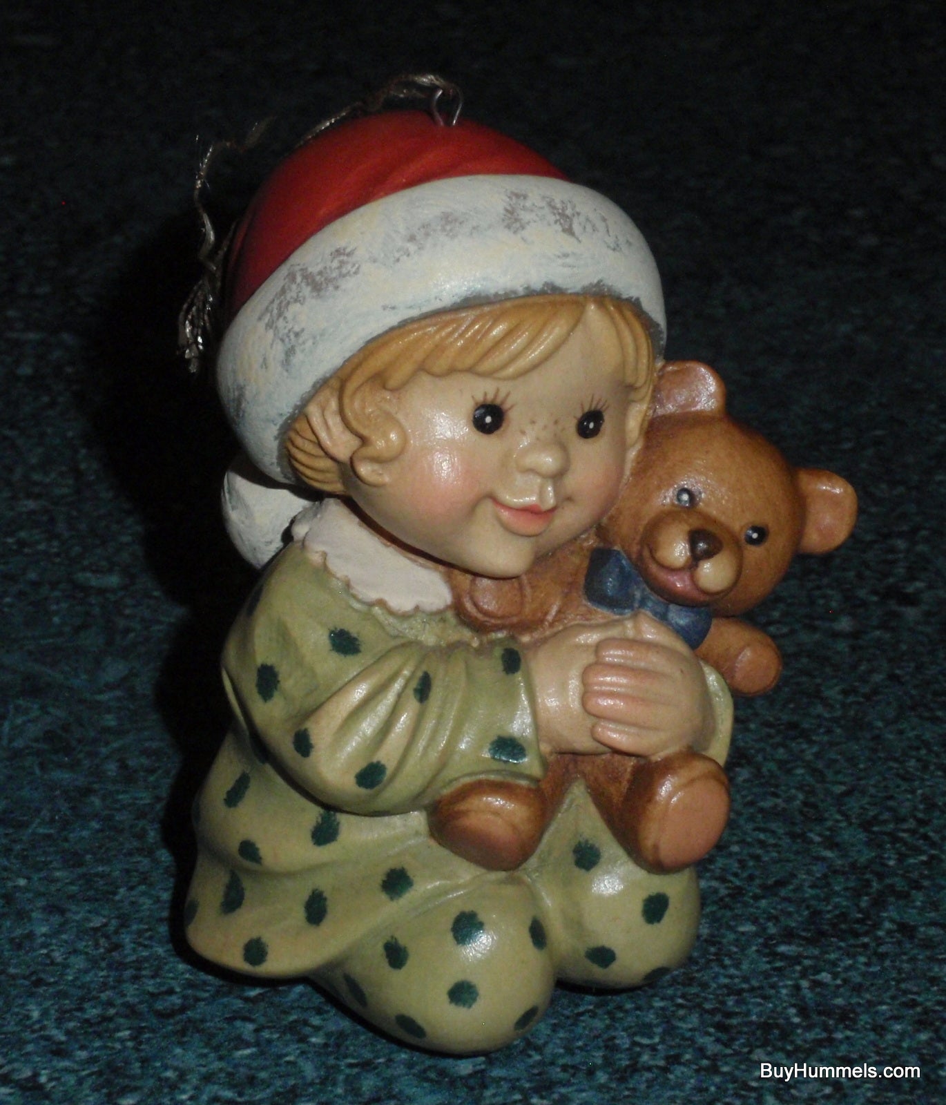 "All I Want For Christmas" Anri Sarah Kay Wood Carved Christmas Ornament #57503 SIGNED WIth Original Box!