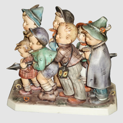 Goebel Hummel Adventure Bound Figurine 347 Seven Swabians Die Sieben Schwaben Theo R Menzenbach Boys Spear Lantern Vintage Germany Porcelain Matte Finish