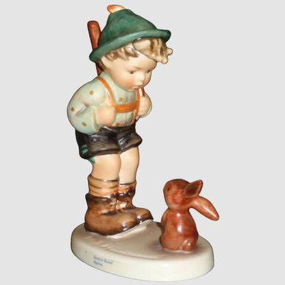 Goebel Hummel Sensitive Hunter Figurine 6 I Large Boy Bunny Rabbit Jägerlein Arthur Moeller Vintage Germany Porcelain Matte Finish