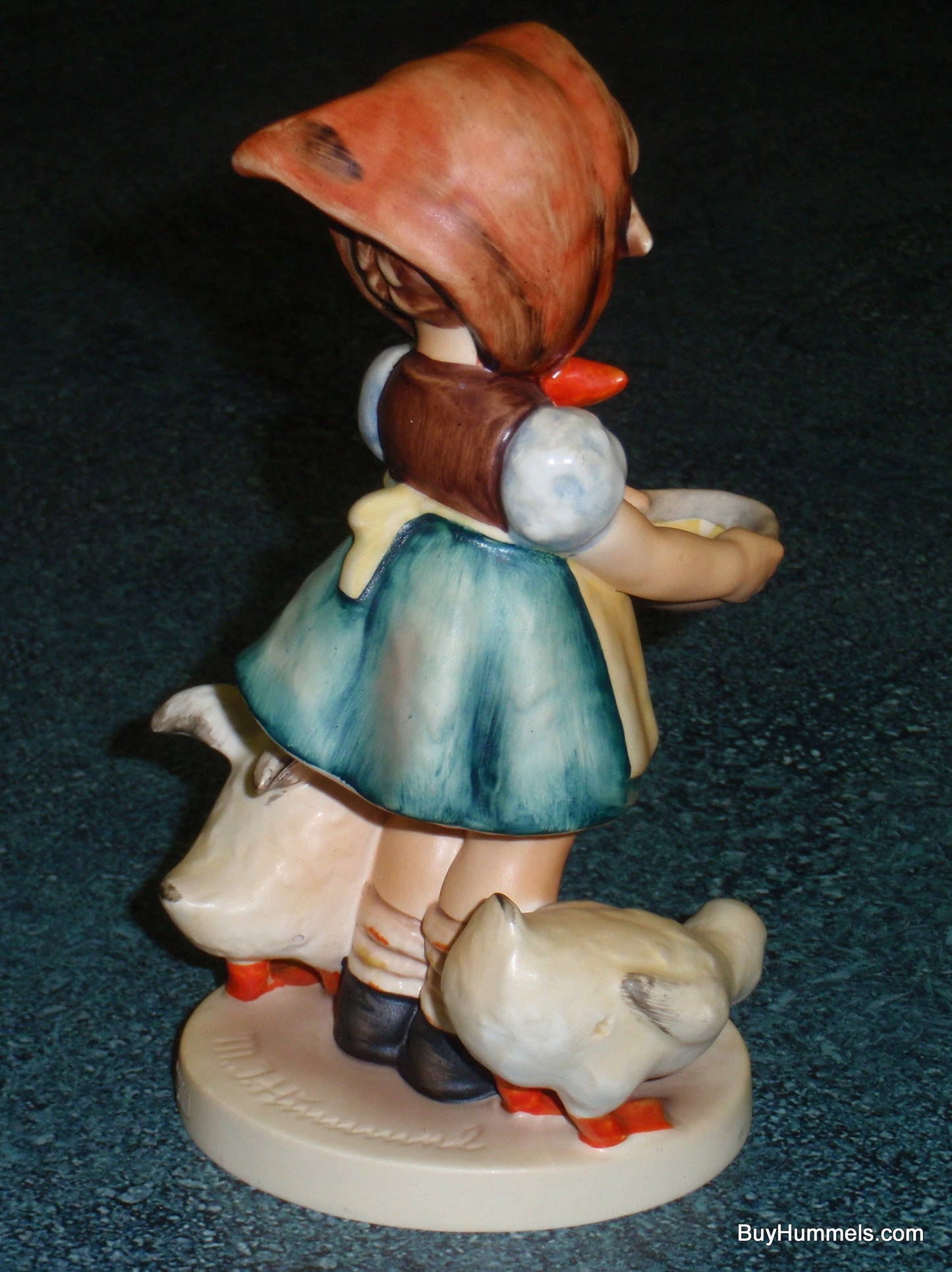 LARGE "Be Patient" Goebel Hummel Figurine #197/1 - Little Girl Feeding Ducks!