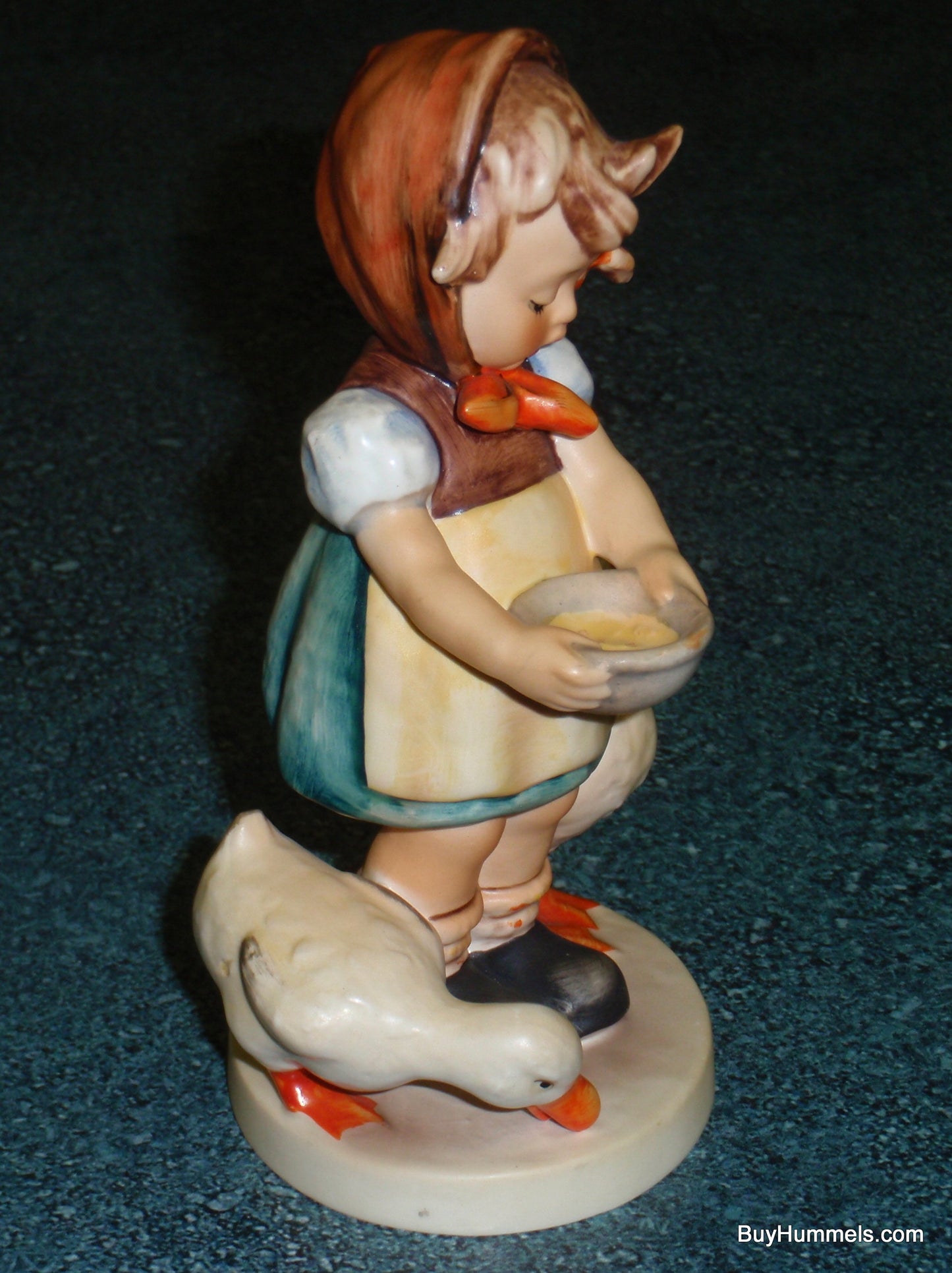 LARGE "Be Patient" Goebel Hummel Figurine #197/1 - Little Girl Feeding Ducks!