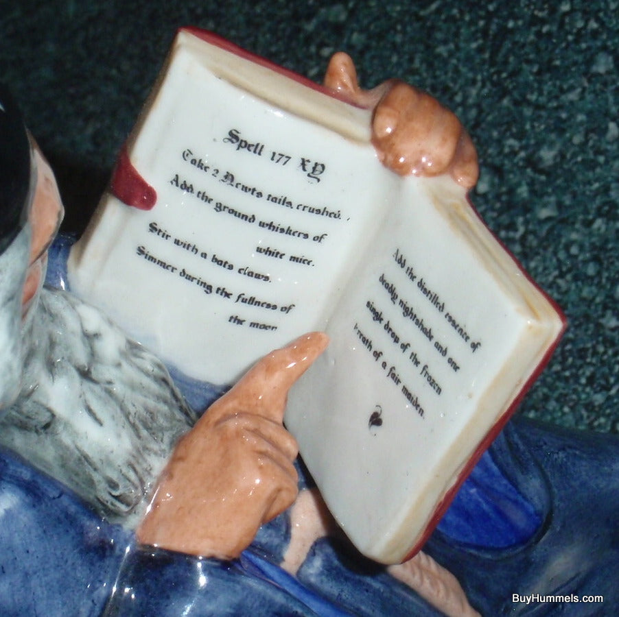 **ULTRA RARE** Royal Doulton The Wizard Figurine HN2877 With Owl Cat Spell Book - Halloween Gift!