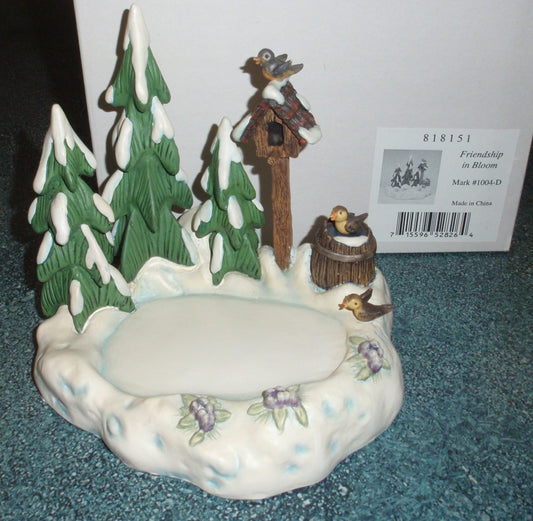 1998 Goebel The Hummelscape Collection Hummel Scape FRIENDSHIP IN BLOOM 1004-D - Goes With Peaceful Offering Hummel Figurine!