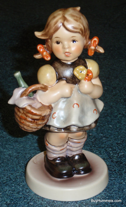 "Little Visitor" Goebel Hummel Figurine #563/0 TMK7 Little Girl With Basket - ADORABLE GIFT!