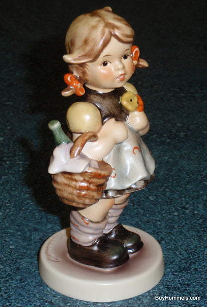 "Little Visitor" Goebel Hummel Figurine #563/0 TMK7 Little Girl With Basket - ADORABLE GIFT!