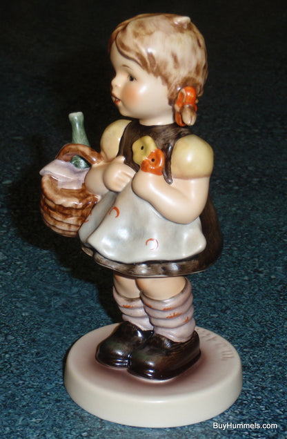 "Little Visitor" Goebel Hummel Figurine #563/0 TMK7 Little Girl With Basket - ADORABLE GIFT!