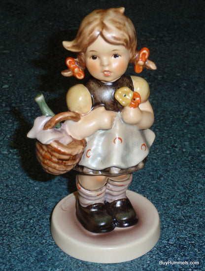 "Little Visitor" Goebel Hummel Figurine #563/0 TMK7 Little Girl With Basket - ADORABLE GIFT!