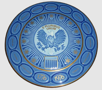 "The Bicentennial Plate" Bing & Grøndahl 1776-1976 13 Colonies 9" With Box