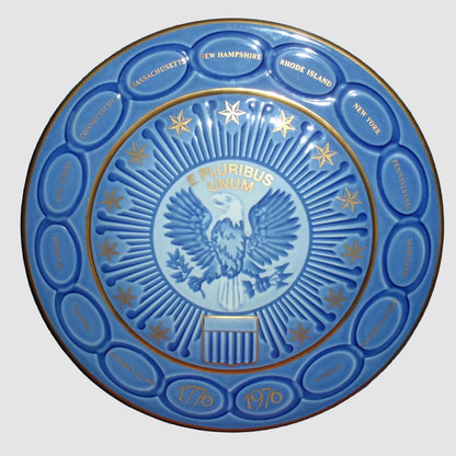 "The Bicentennial Plate" Bing & Grøndahl 1776-1976 13 Colonies 9" With Box
