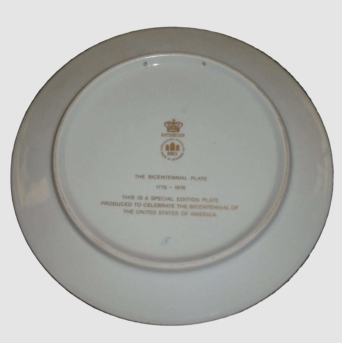 "The Bicentennial Plate" Bing & Grøndahl 1776-1976 13 Colonies 9" With Box