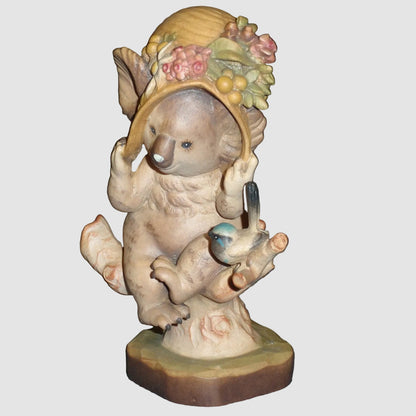 "A Little Bird Told Me" Anri Sarah Kay Koala Figurine #653601 (5.5" LE)