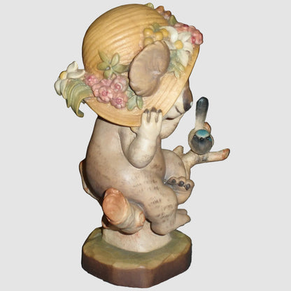 "A Little Bird Told Me" Anri Sarah Kay Koala Figurine #653601 (5.5" LE)