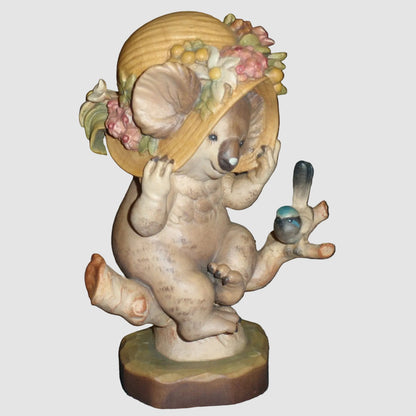 "A Little Bird Told Me" Anri Sarah Kay Koala Figurine #653601 (5.5" LE)