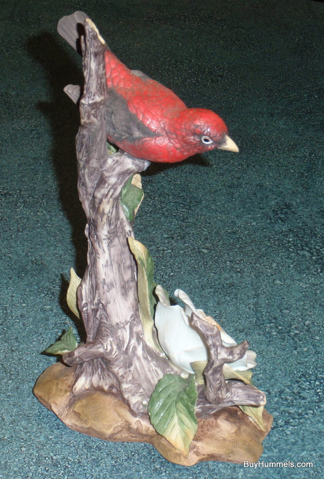 10" LIMITED EDITION Andrea by Sadek Scarlet Tanager Bird Figurine Japan #1992 - GIFT!