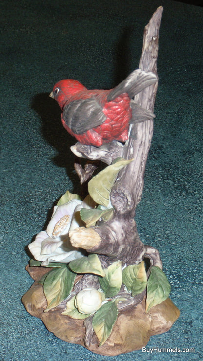 10" LIMITED EDITION Andrea by Sadek Scarlet Tanager Bird Figurine Japan #1992 - GIFT!