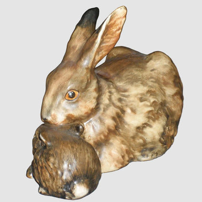 "Mother Bunny With Baby" Goebel Figurine #34301 (4" x 5.75")