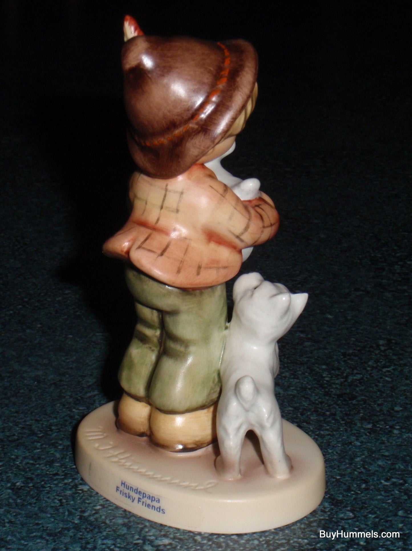 Goebel Hummel Figurine "Frisky Friends" #2008 Boy with Puppies