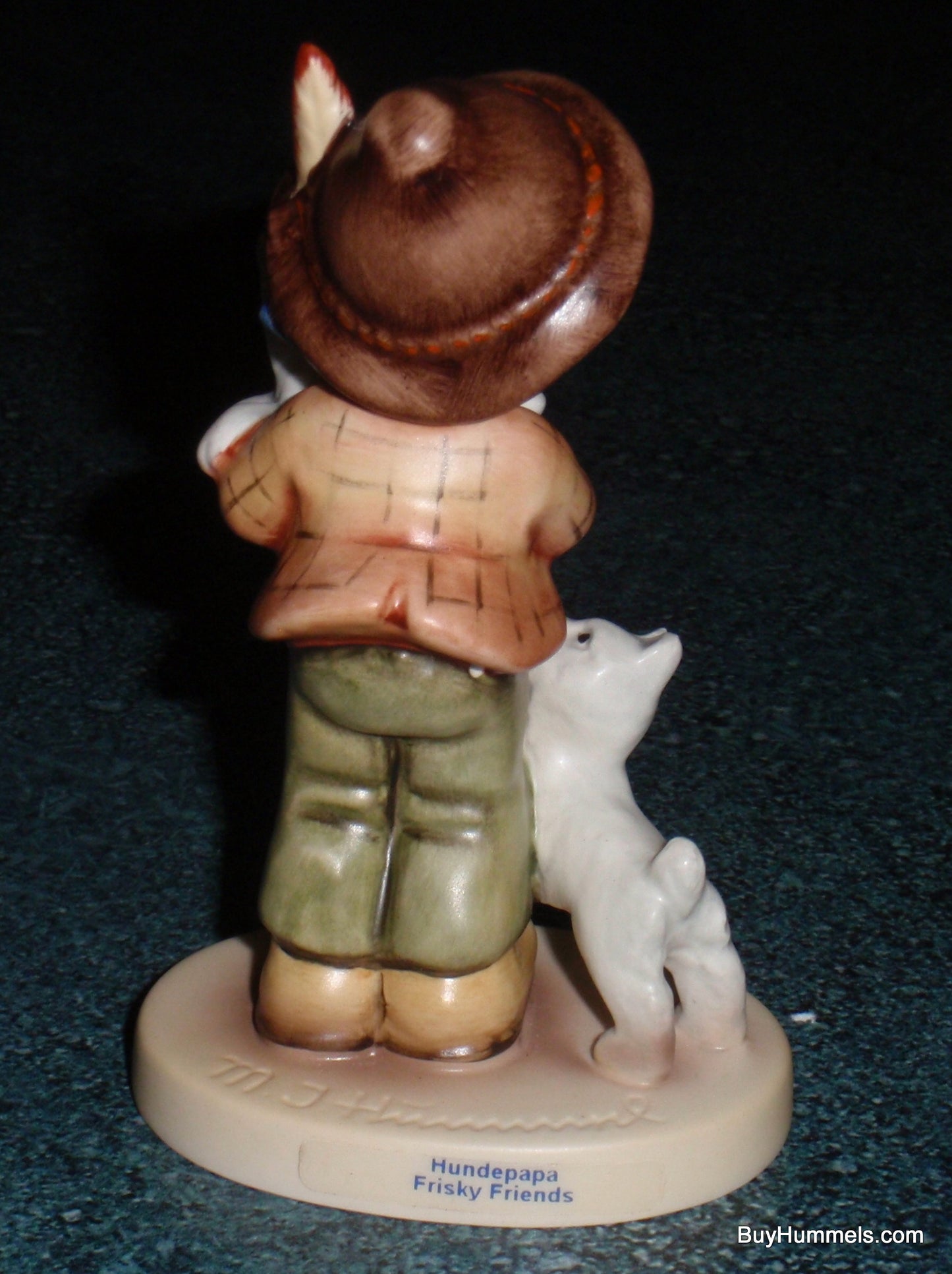 Goebel Hummel Figurine "Frisky Friends" #2008 Boy with Puppies