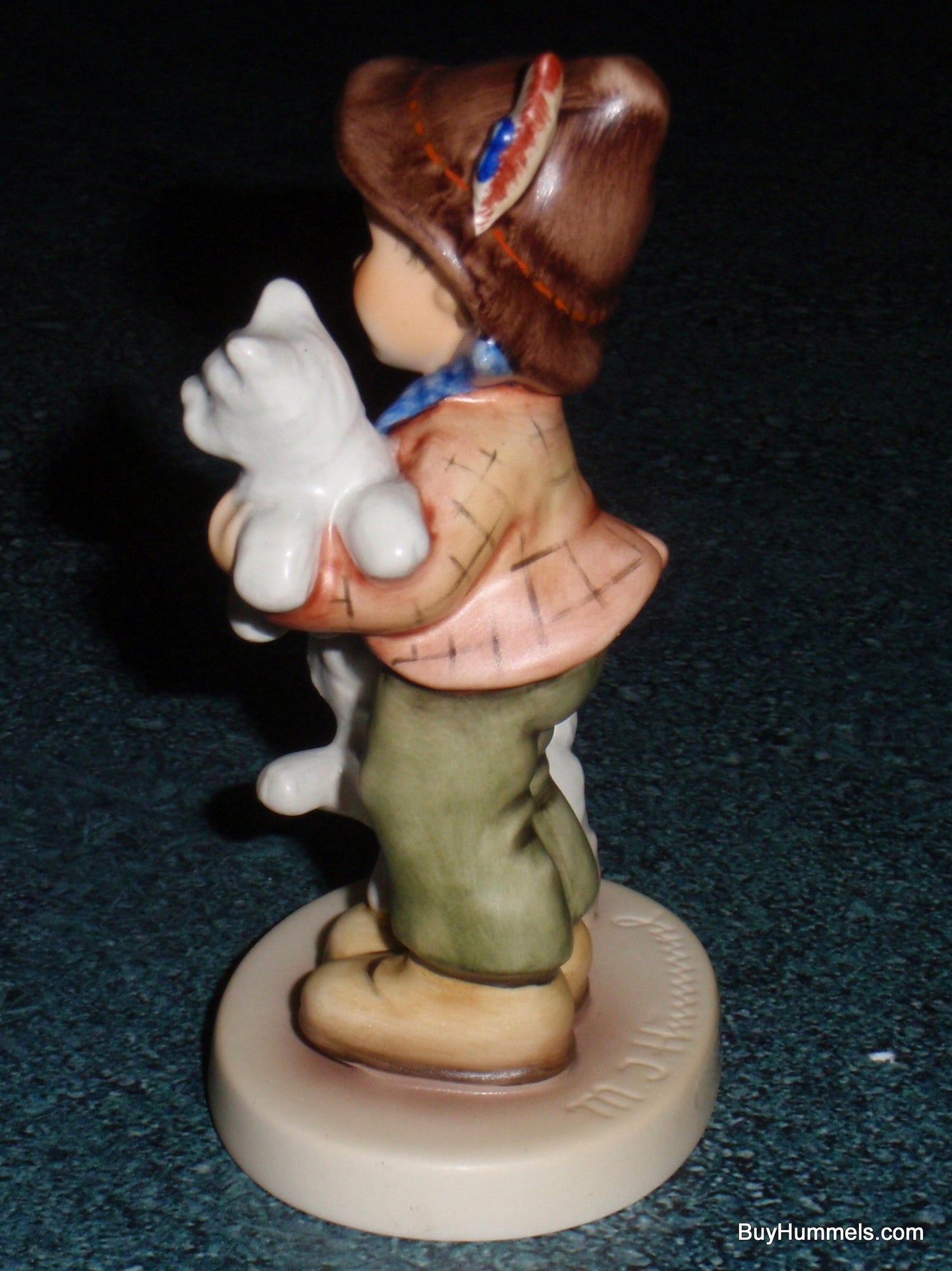 Goebel Hummel Figurine "Frisky Friends" #2008 Boy with Puppies