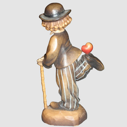 "Stepping Out" Anri Juan Ferrandiz Charlie Chaplin Wood Carved Figurine (6")