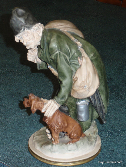 Capodimonte Italy Giuseppe Cappe Porcelain Figurine "Tramp and Scamp" RARE GIFT!