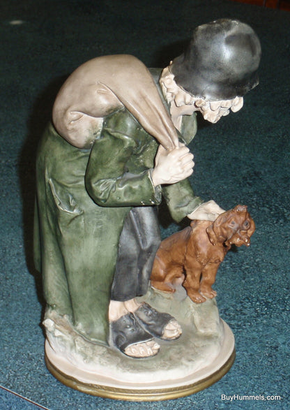 Capodimonte Italy Giuseppe Cappe Porcelain Figurine "Tramp and Scamp" RARE GIFT!