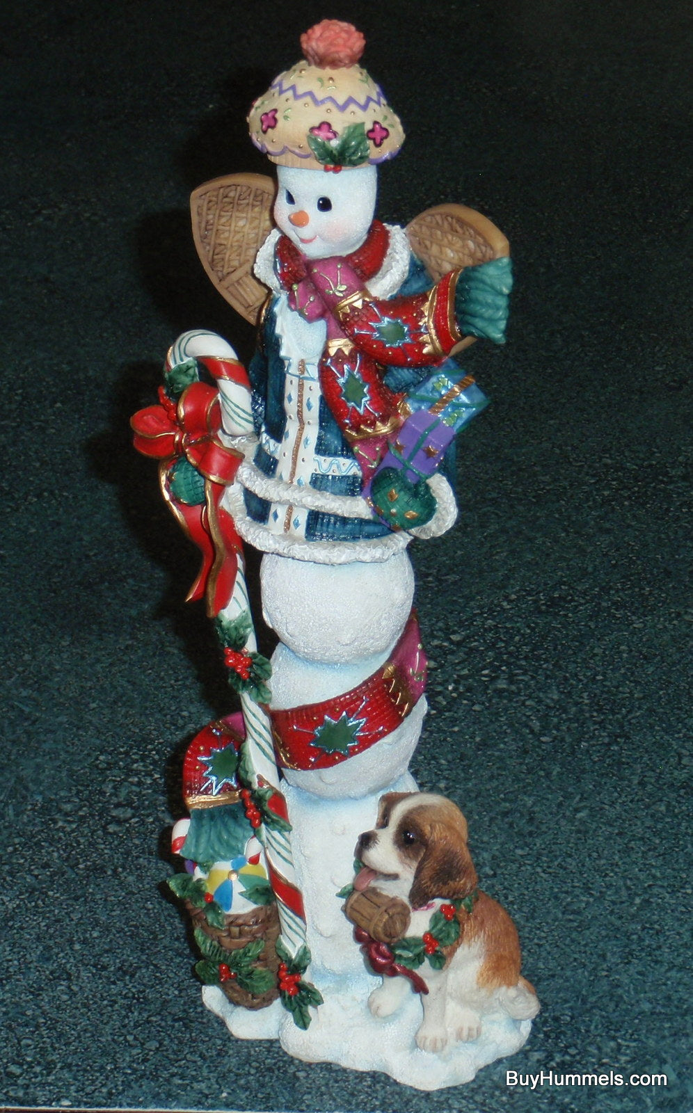 2005 Lenox Winter Stroll Snowman And Puppy Dog Christmas Decoration - GIFT!