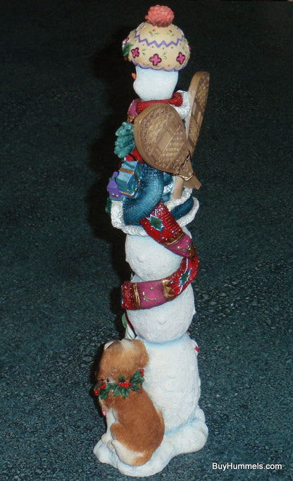 2005 Lenox Winter Stroll Snowman And Puppy Dog Christmas Decoration - GIFT!