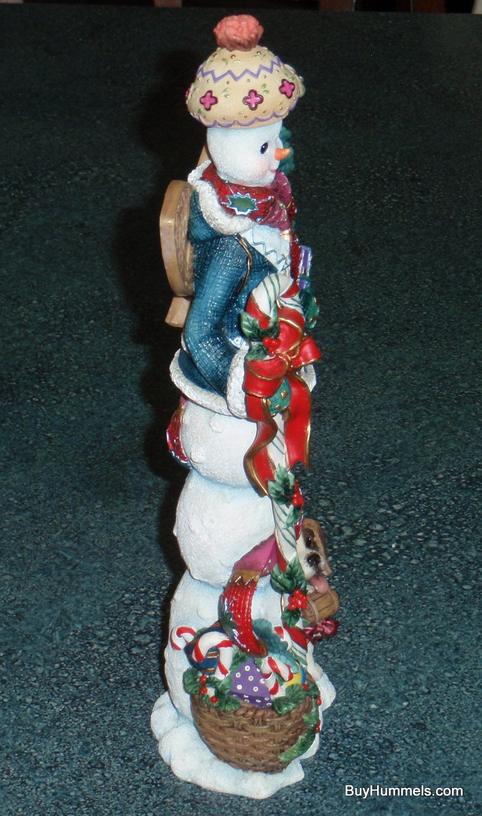 2005 Lenox Winter Stroll Snowman And Puppy Dog Christmas Decoration - GIFT!