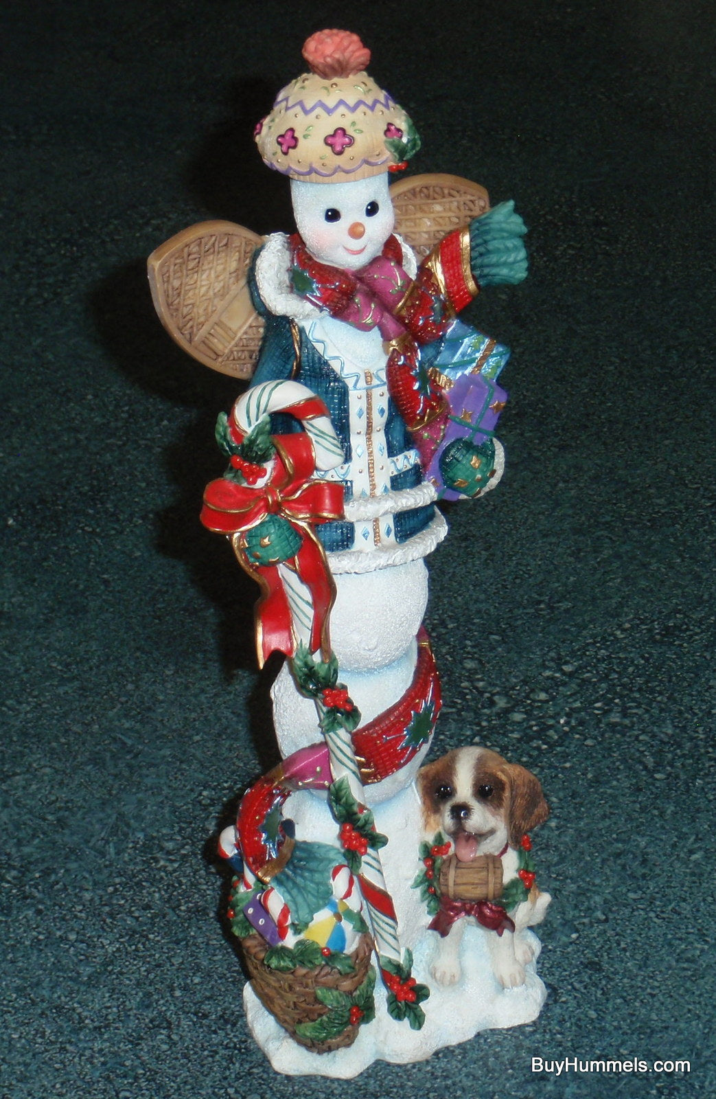 2005 Lenox Winter Stroll Snowman And Puppy Dog Christmas Decoration - GIFT!