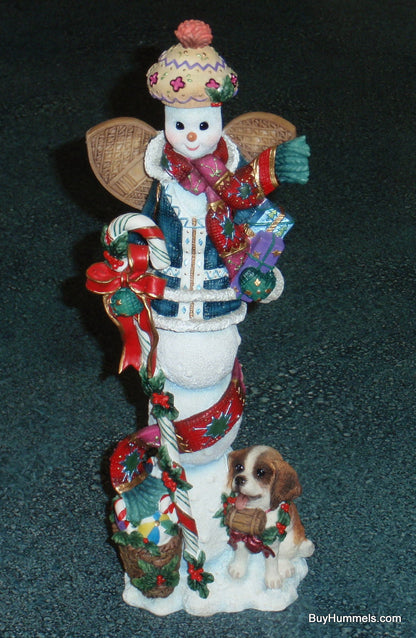 2005 Lenox Winter Stroll Snowman And Puppy Dog Christmas Decoration - GIFT!