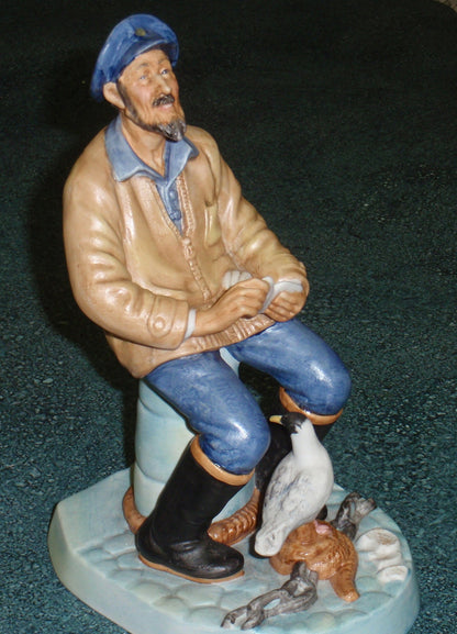 Royal Doulton The Seafarer Figurine HN2455 Sailor Pier Seagull Nautical Maritime Mary Nicoll Vintage England