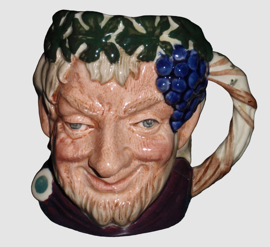 Royal Doulton Bacchus Character Toby Jug D6505 Dionysus God of Wine Max Henk Vintage England Medium
