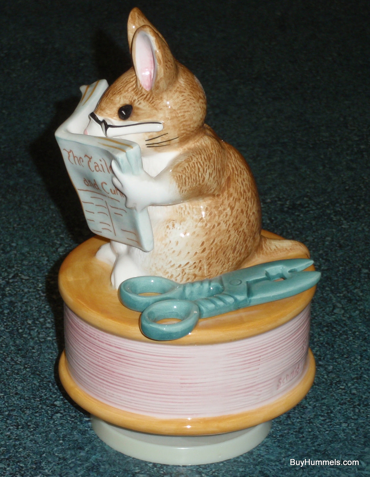 Beatrix Potter TAILOR of GLOUCESTER Mouse Wind Up Musical Figurine by Schmid