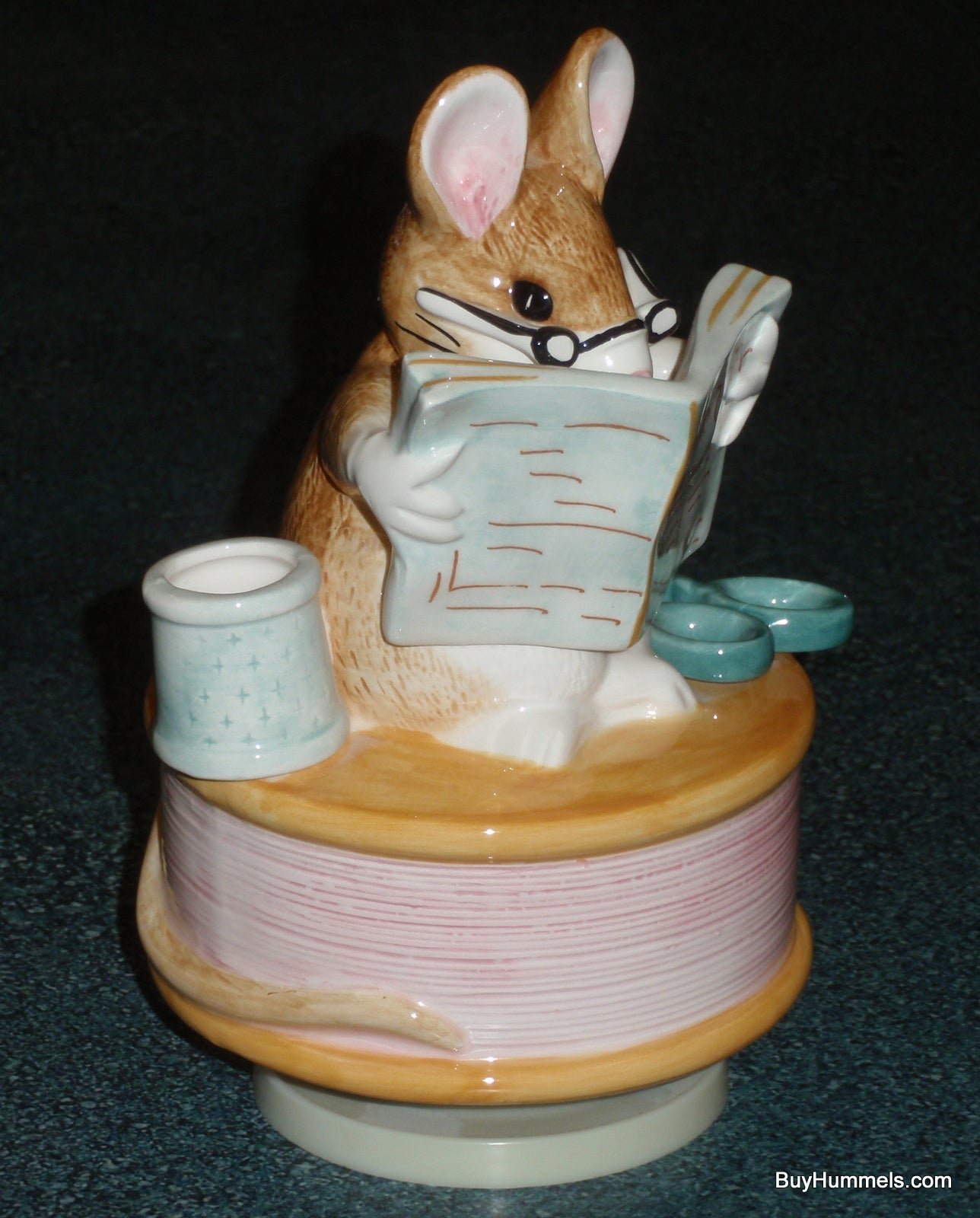 Beatrix Potter TAILOR of GLOUCESTER Mouse Wind Up Musical Figurine by Schmid