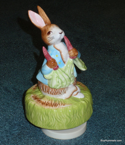 1989 Beatrix Potter "Peter Rabbit" It's a Small World Rotating Music Box