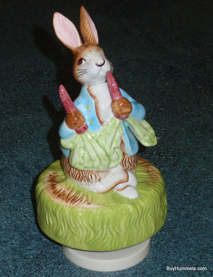 1989 Beatrix Potter "Peter Rabbit" It's a Small World Rotating Music Box