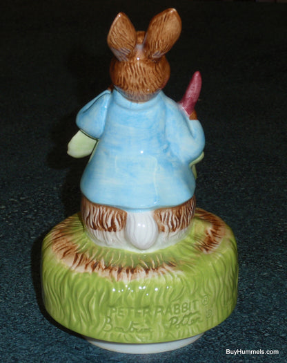 1989 Beatrix Potter "Peter Rabbit" It's a Small World Rotating Music Box