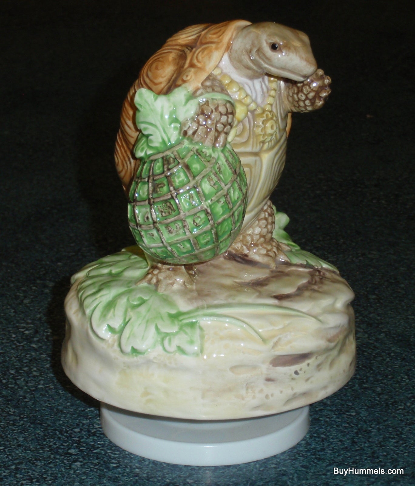 Schmid Beatrix Potter Mr. Alderman Ptolemy Turtle Music Box Rotates And Plays Zip-a-Dee-Doo-Dah