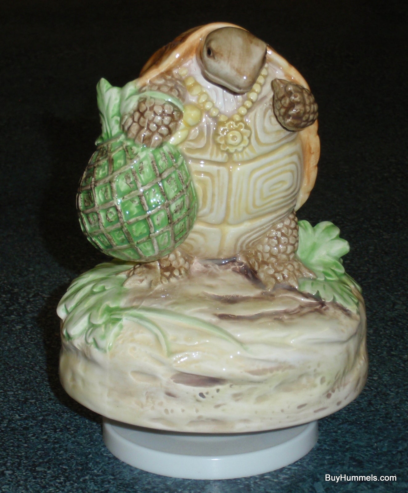 Schmid Beatrix Potter Mr. Alderman Ptolemy Turtle Music Box Rotates And Plays Zip-a-Dee-Doo-Dah