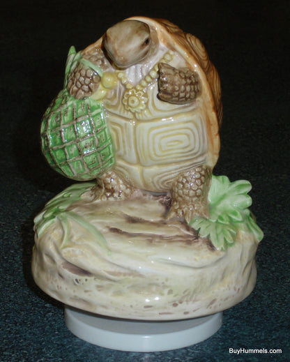Schmid Beatrix Potter Mr. Alderman Ptolemy Turtle Music Box Rotates And Plays Zip-a-Dee-Doo-Dah