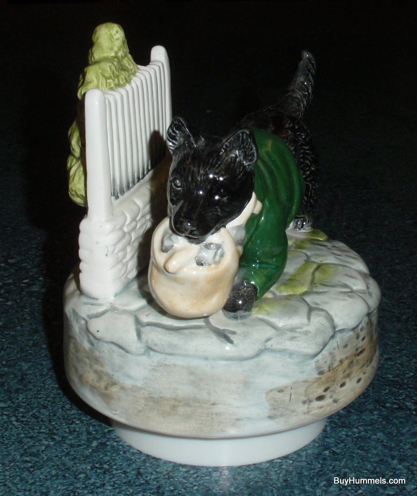 Scottie Dog Music Box Beatrix Potter John Joiner Schmid Rotates And Plays "Whistle A Happy Tune"