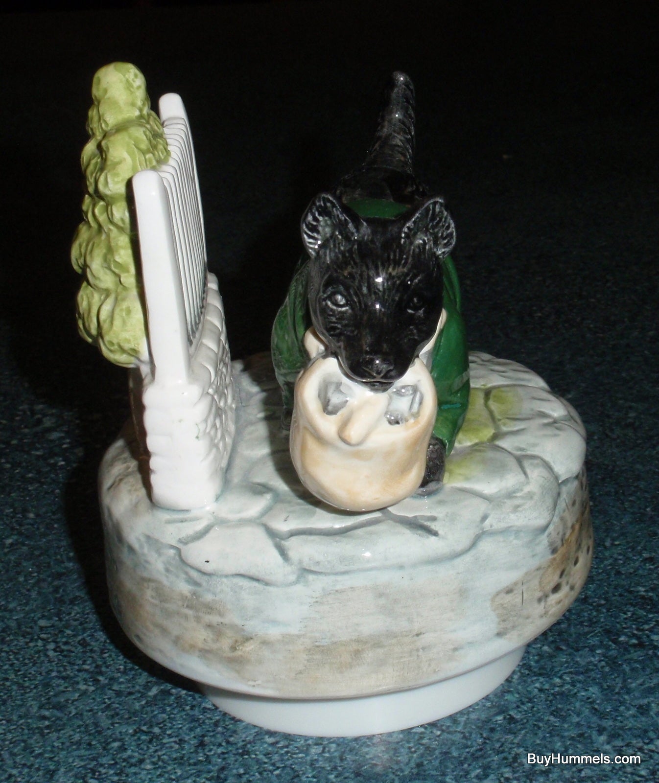 Scottie Dog Music Box Beatrix Potter John Joiner Schmid Rotates And Plays "Whistle A Happy Tune"