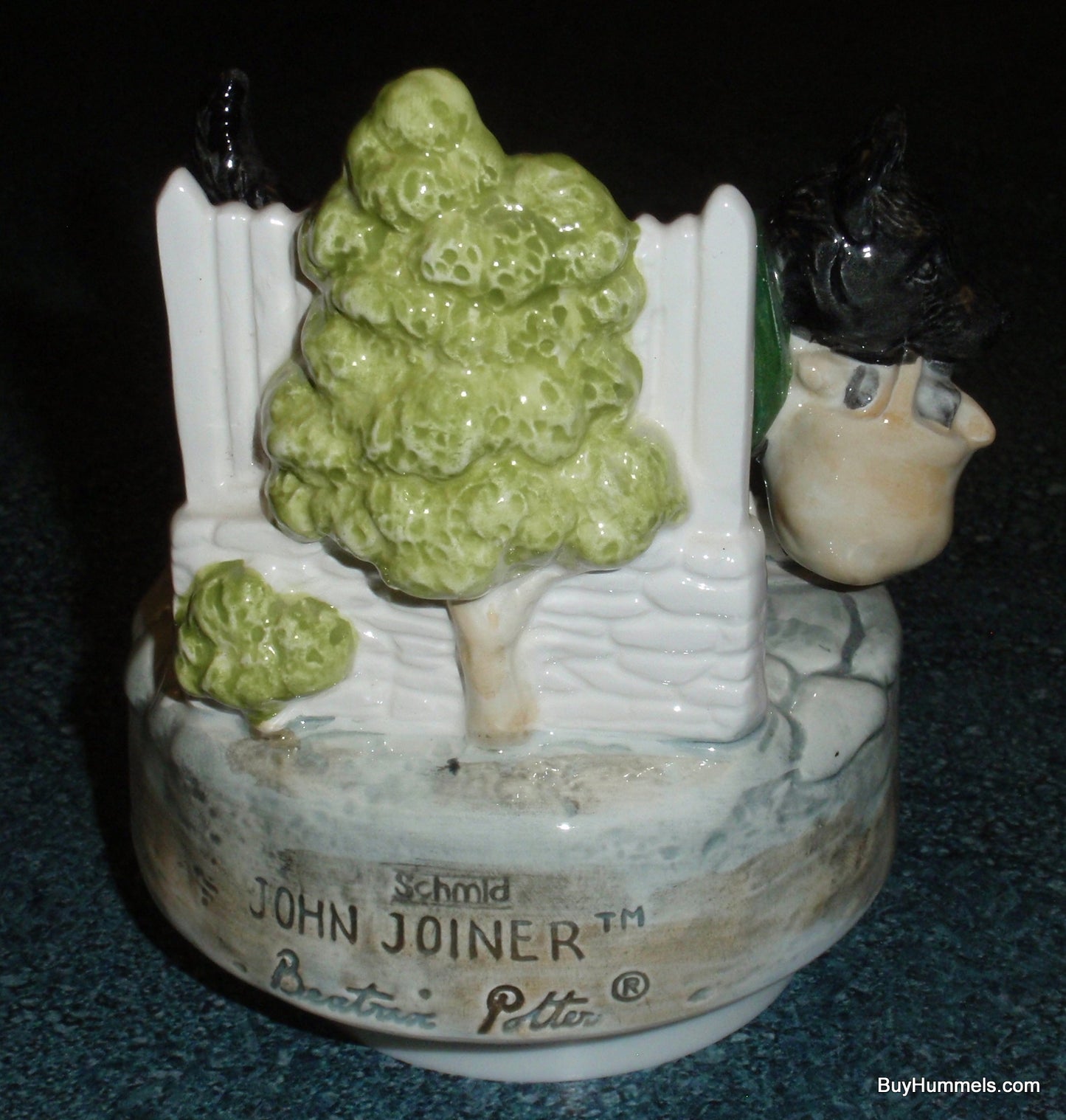 Scottie Dog Music Box Beatrix Potter John Joiner Schmid Rotates And Plays "Whistle A Happy Tune"