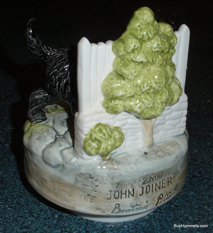 Scottie Dog Music Box Beatrix Potter John Joiner Schmid Rotates And Plays "Whistle A Happy Tune"