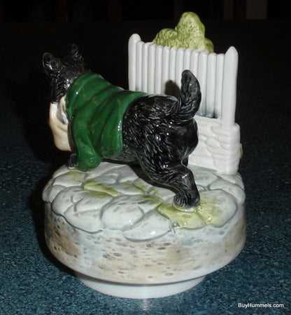 Scottie Dog Music Box Beatrix Potter John Joiner Schmid Rotates And Plays "Whistle A Happy Tune"