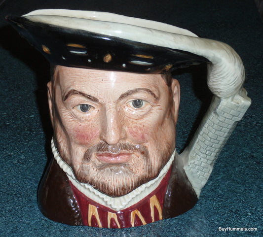 Royal Doulton Henry VIII Character Jug D6642 King Figurine