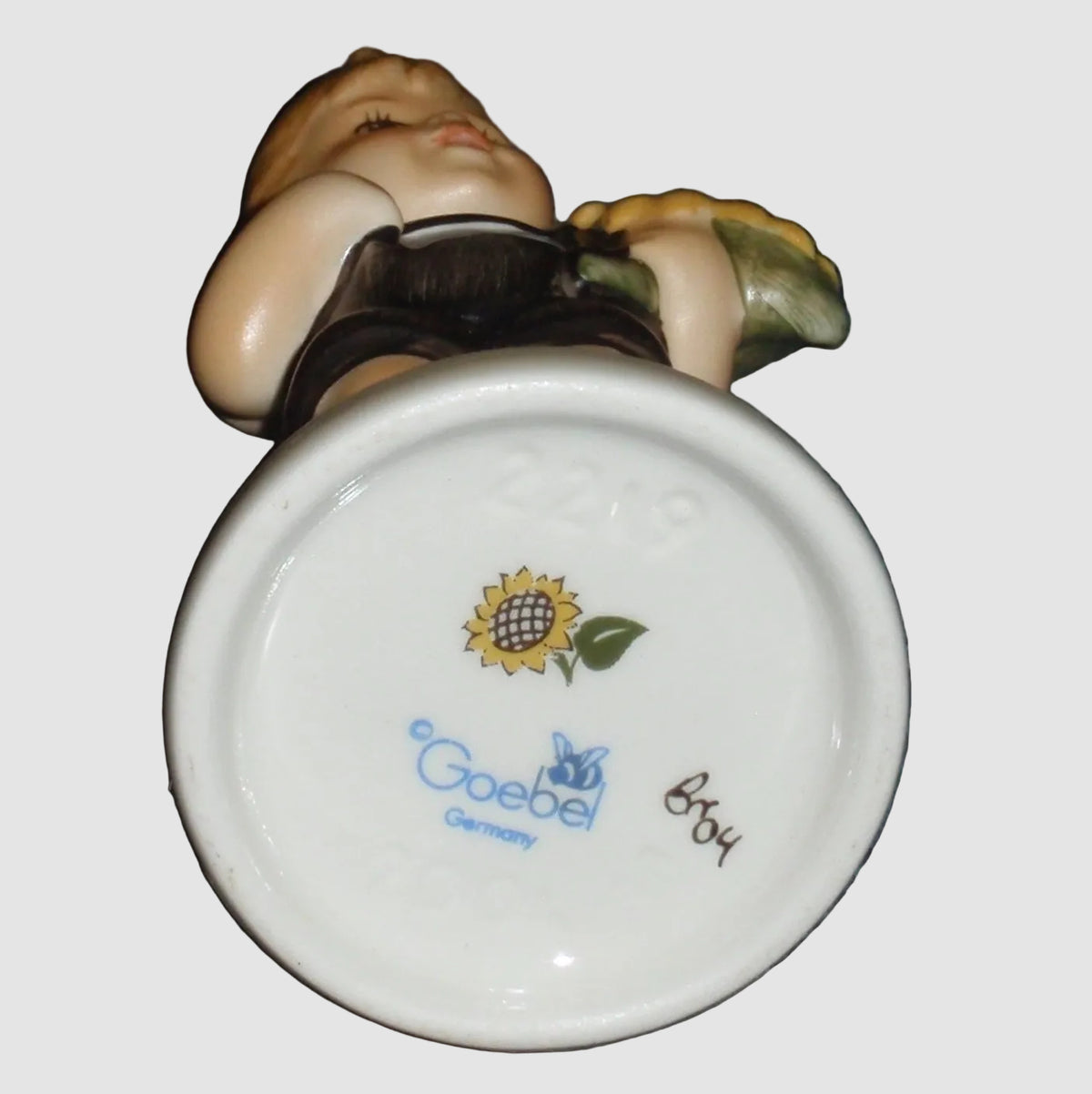 "Sunflower Boy" Goebel Hummel Figurine #2219 & "Summer Days" Hummelscape 1112-D Summer Set